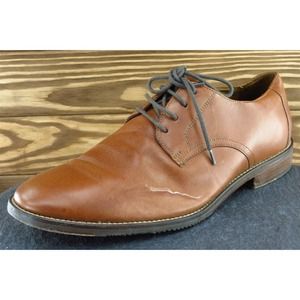 14th Union Shoes Sz 9.5 M Brown Derby Oxfords Leather Men‎ 58665